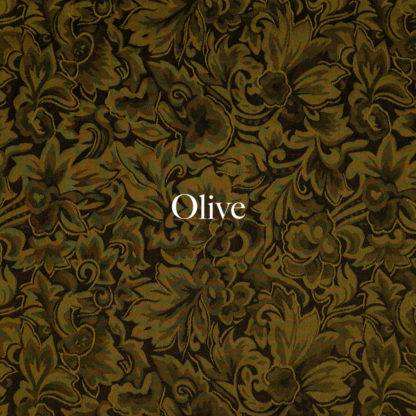 Olive Baroque Silk Wild Rag, 34.5