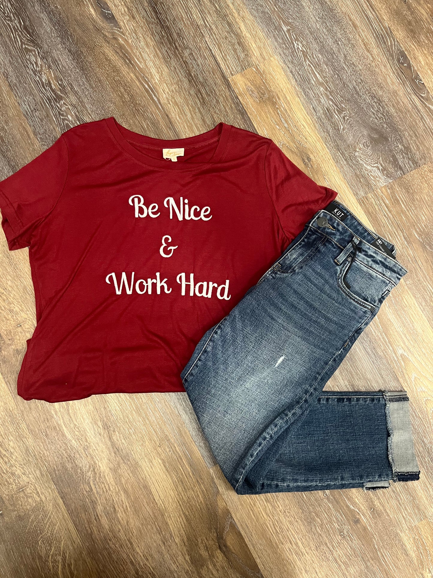 Be Nice & Work Hard Tee